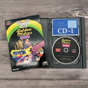 Golden Cool Oldies Jukebox Philips CD-i Long Box CIB 1991 Tested - NO MANUAL